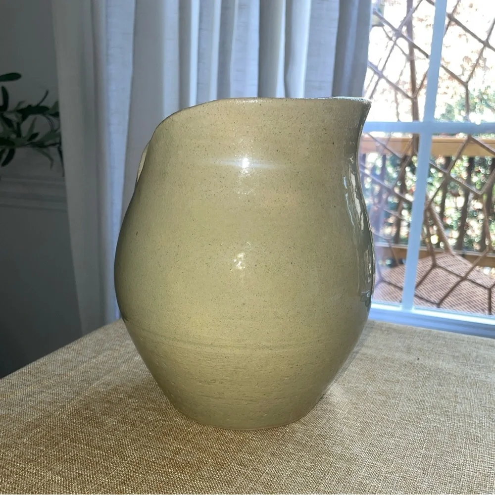 Vintage Art Pottery Ceramic Handmade Vase Signed